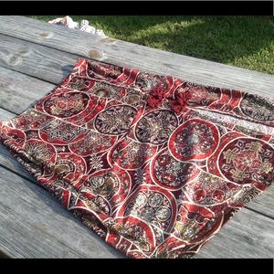 Wild Cat crush velvet  angle skirt